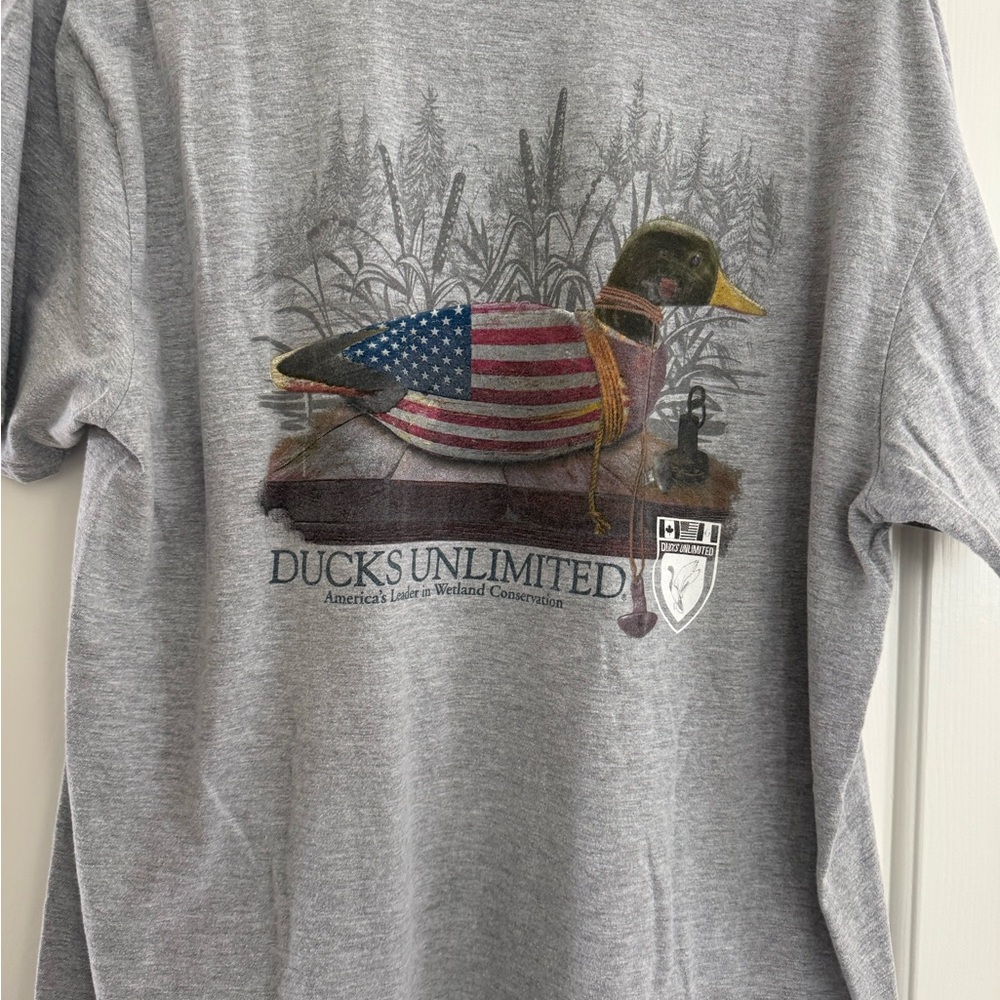 Gray Ducks Unlimited Graphic T-Shirt